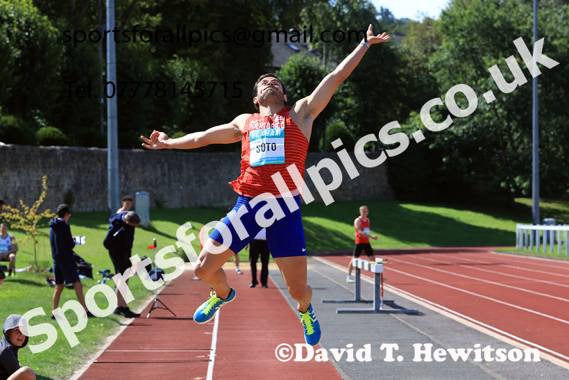 Decathlon long jump, 2025 EAP International Combined Events, Hexham, Northumberland.  Photo: David T. Hewitson/Sports for All Pics